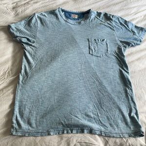 Faherty T-Shirt striped blue large